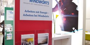 Messepräsentation für Windwärts Energie